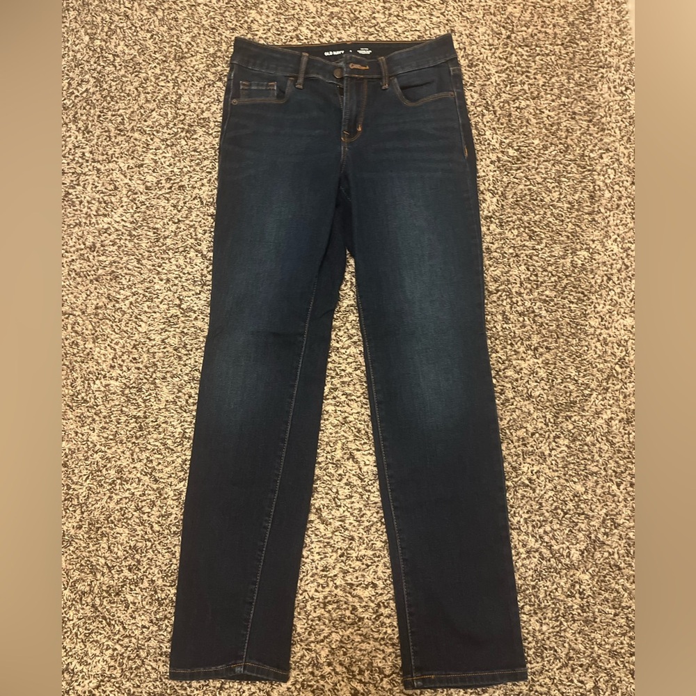 Old Navy Dark Blue Straight Leg Jeans